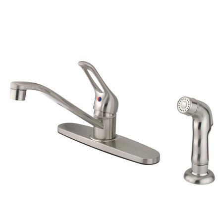 Kingston Brass FB562SNSP 8-inch Centerset Kitchen Faucet, Satin Nickel Kitchen Faucet Kingston Brass 