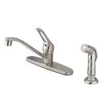 Thumbnail for Kingston Brass FB562SNSP 8-inch Centerset Kitchen Faucet, Satin Nickel Kitchen Faucet Kingston Brass 