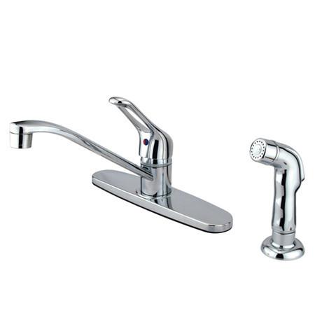 Kingston Brass FB562SP 8-inch Centerset Kitchen Faucet, Polished Brass Kitchen Faucet Kingston Brass 