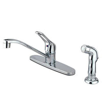 Thumbnail for Kingston Brass FB562SP 8-inch Centerset Kitchen Faucet, Polished Brass Kitchen Faucet Kingston Brass 
