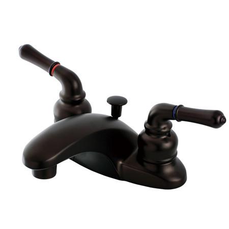 Kingston Brass Magellan 4-inch centerset Lavatory Faucet, Oil Rubbed Bronze Bathroom Faucet Kingston Brass 