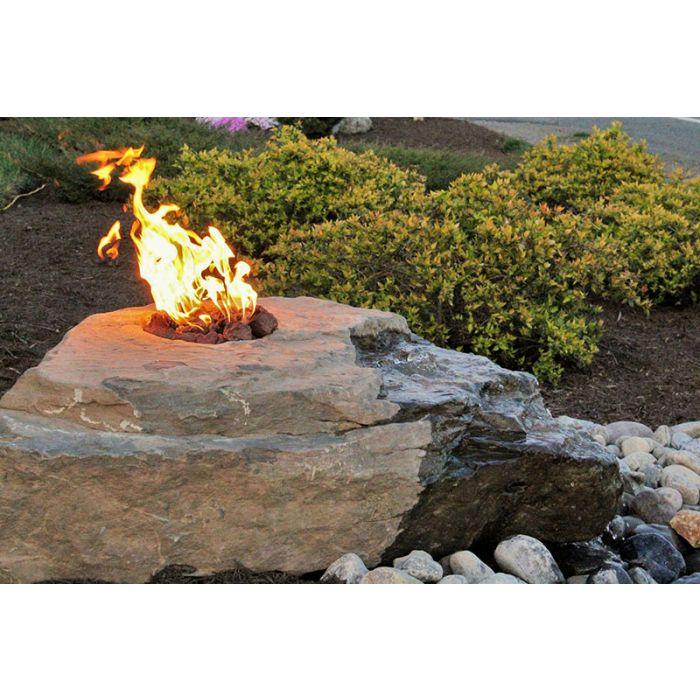 GFRC Bubbling Boulders LA3600K Boulder Fountain Kit - Fire & Water Fountain Blue Thumb 