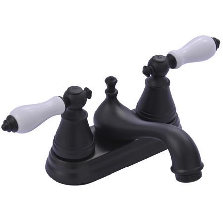 Kingston Brass English Classic Two Handle 4" Centerset Faucet with Retail Pop-up Bathroom Faucet Kingston Brass 