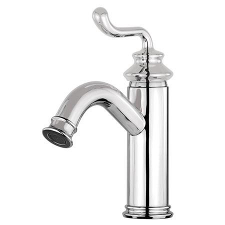 Fauceture FS5411RL Single Handle Centerset Lavatory Faucet with Push-Button Pop-Up Drain, Chrome Bathroom Faucet Kingston Brass 