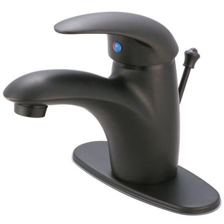 Kingston Brass Wilton Single Handle 4" Centerset Faucet with Retail Pop-up & Optional Deck Plate Bathroom Faucet Kingston Brass 