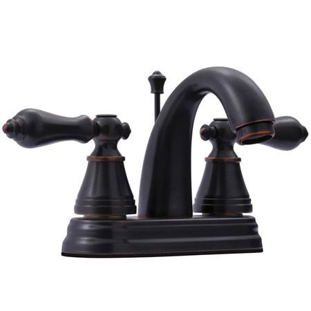 Kingston Brass English Classic Two Handle 4" Centerset Lavatory Faucet with Retail Pop-up Bathroom Faucet Kingston Brass 