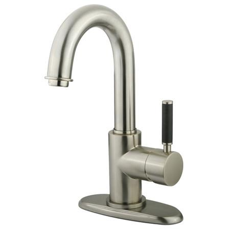 Kingston Brass Vilbosch Single Handle 4" Centerset Lavatory Faucet with Push Pop-up & Optional Deck Plate Bathroom Faucet Kingston Brass 