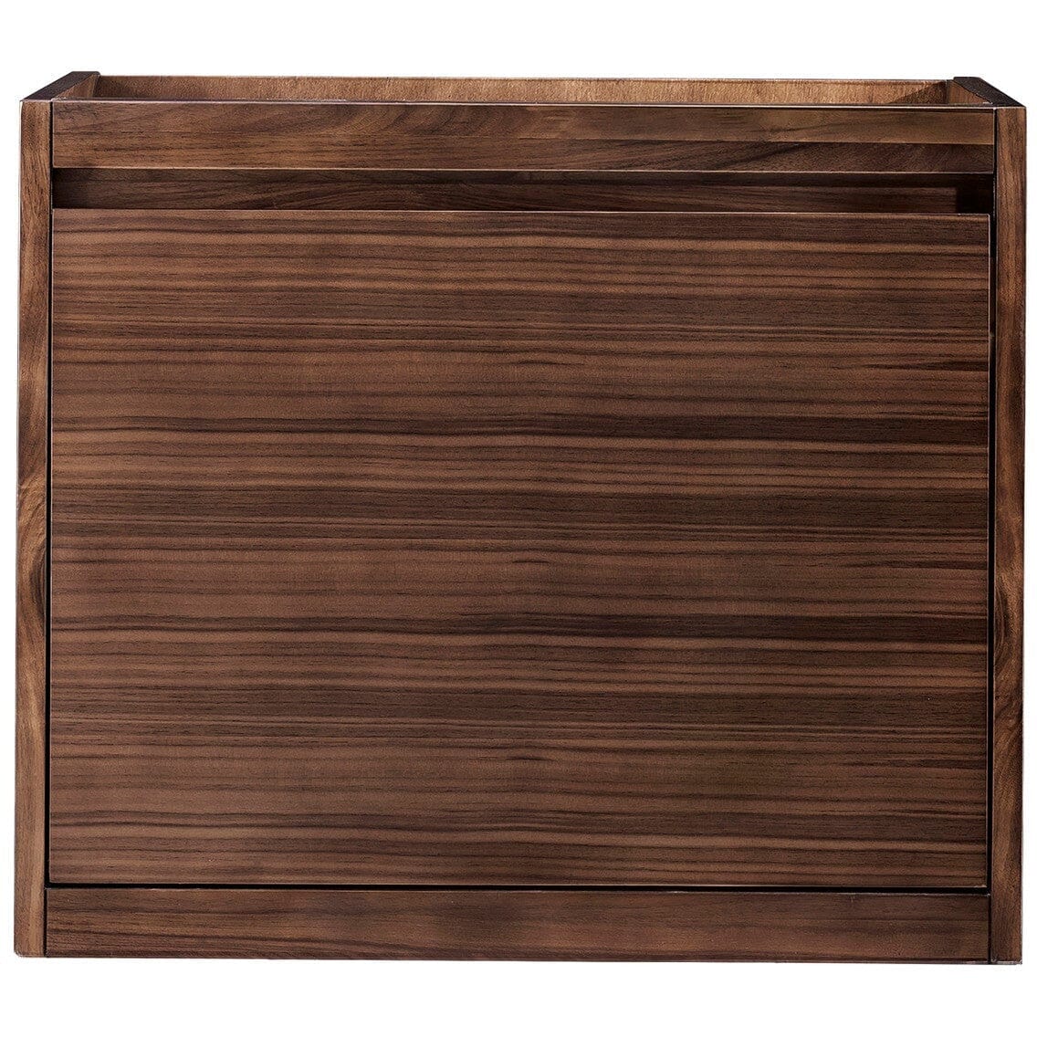 James Martin Milan 23.6" Single Vanity Vanity James Martin Mid Century Walnut Cabinet Only 