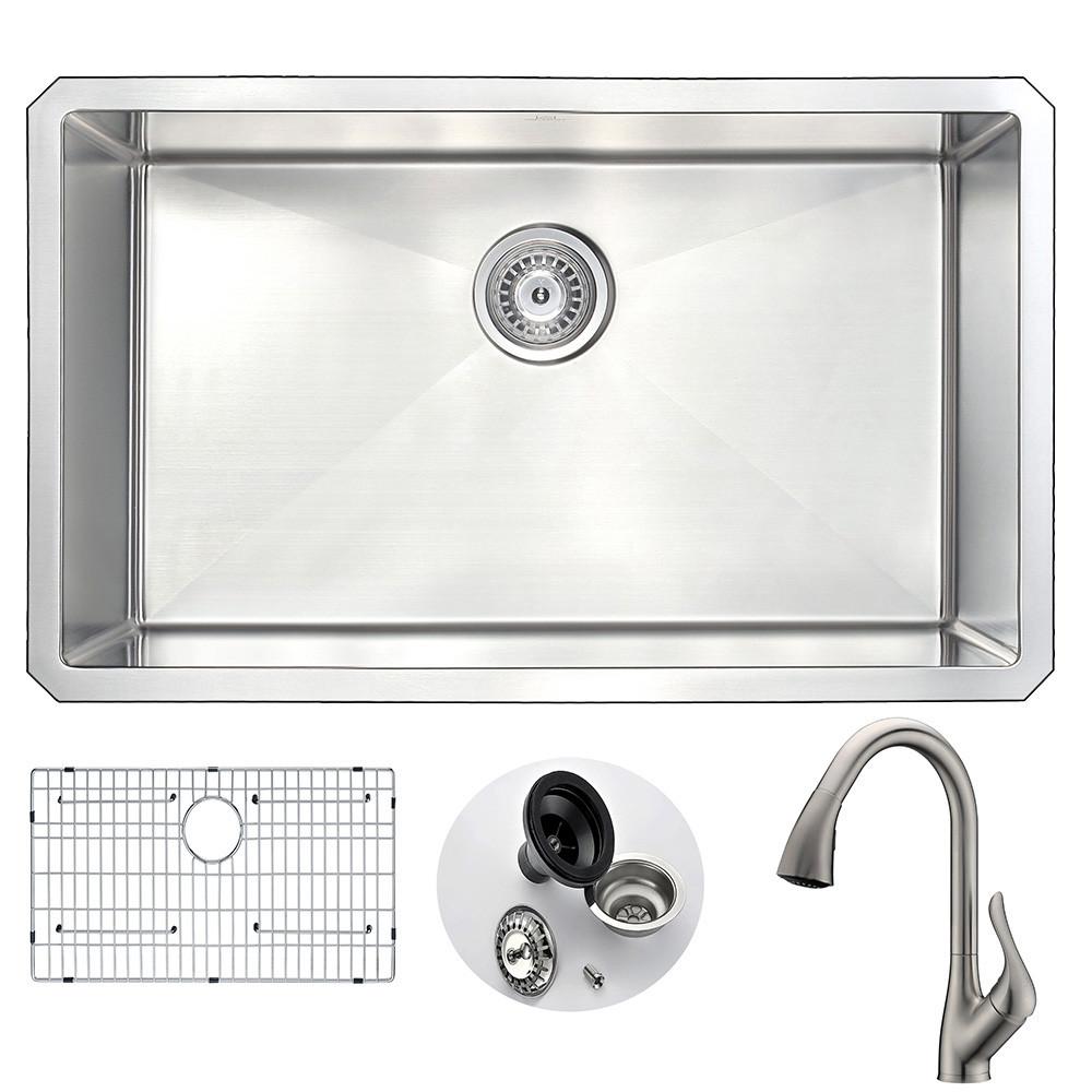 ANZZI VANGUARD Series KAZ3018-031B Kitchen Sink Kitchen Sink ANZZI 
