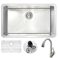 Thumbnail for ANZZI VANGUARD Series KAZ3018-031B Kitchen Sink Kitchen Sink ANZZI 