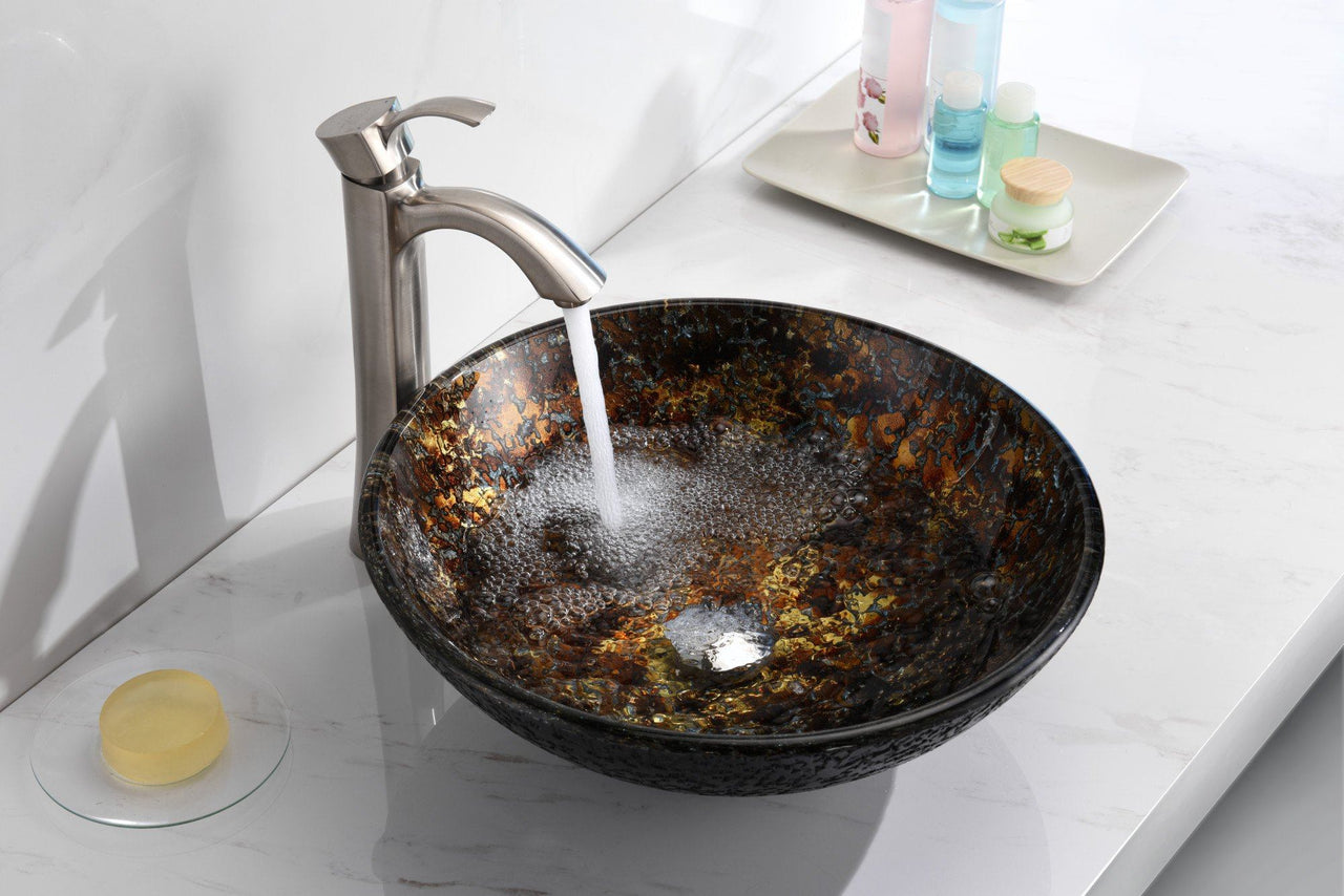 ANZZI Alto Series LS-AZ200 Vessel Sink - Glass Bathroom Sink ANZZI 