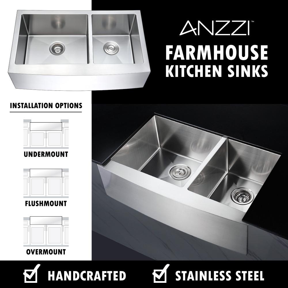 ANZZI ELYSIAN Series K36203A-035O Kitchen Sink Kitchen Sink ANZZI 