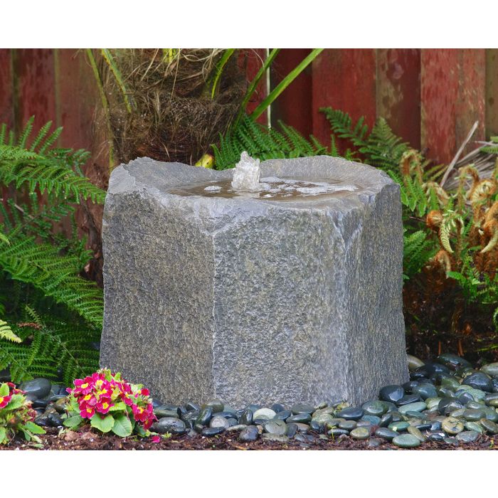 GFRC Bubbling Boulders LA2125K Small Caldera Single Fountain Kit Fountain Blue Thumb 