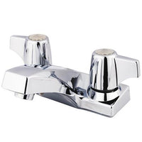 Thumbnail for Kingston Brass Water Saving Columbia Centerset with Canopy Handles, Chrome Bathroom Faucet Kingston Brass 