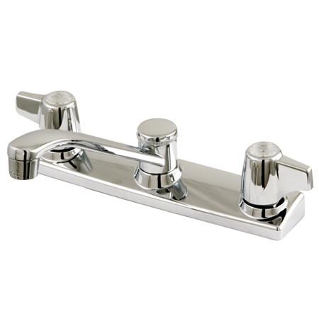 Kingston Brass Americana Centerset Kitchen Faucet with Canopy Handle, Chrome Kitchen Faucet Kingston Brass 