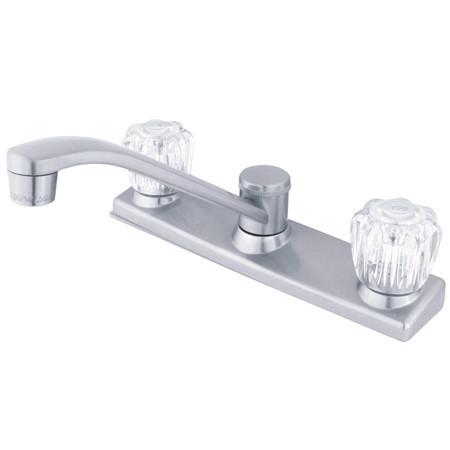 Kingston Brass Americana Centerset Kitchen Faucet with Acrylic Handle, Chrome Kitchen Faucet Kingston Brass 