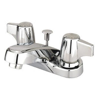 Thumbnail for Kingston Brass Americana Centerset with Canopy Handle and ABS Pop-Up, Chrome Bathroom Faucet Kingston Brass 