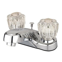 Thumbnail for Kingston Brass Americana Centerset with Acrylic Handle and ABS Pop-Up Chrome Bathroom Faucet Kingston Brass 
