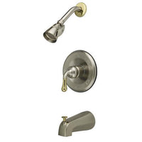 Thumbnail for Kingston Brass GKB1639 Water Saving Magellan Sating Nickle and Brass Tub Shower Sets Kingston Brass 
