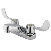 Thumbnail for Kingston Brass Vista Centerset Lavatory Faucet with Blade Handles, Chrome Bathroom Faucet Kingston Brass 