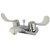 Thumbnail for Kingston Brass Americana Centerset with Blade Handles and ABS Pop Up, Chrome Bathroom Faucet Kingston Brass 