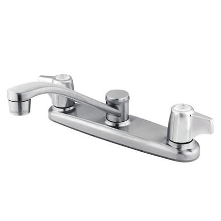 Kingston Brass GKB261 Water Saving Magellan Centerset Kitchen Faucet with Canopy Handles, Chrome Kitchen Faucet Kingston Brass 
