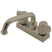 Thumbnail for Kingston Brass Franklin Laundry Tray Faucet with Canopy Handles, Satin Nickel Bathroom Faucet Kingston Brass 