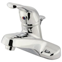 Thumbnail for Kingston Brass Wyndham Centerset with Single Loop Handle and Brass Pop-Up, Chrome Bathroom Faucet Kingston Brass 