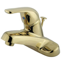 Thumbnail for Kingston Brass GKB542B Water Saving Chatham Centerset Lavatory Faucet with Single Lever Handle and Brass Pop-Up, Polished Brass Bathroom Faucet Kingston Brass 