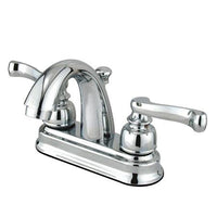 Thumbnail for Kingston Brass Royale Centerset Lavatory Faucet with Scroll Lever Handles, Chrome Bathroom Faucet Kingston Brass 