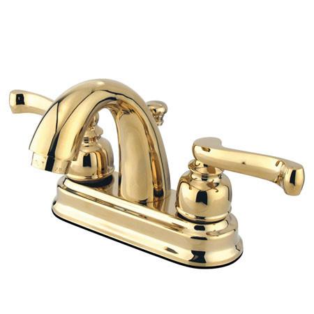 Kingston Brass GKB5612FL Water Saving Royale Centerset Lavatory Faucet, Polished Brass Bathroom Faucet Kingston Brass 