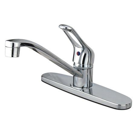 Kingston Brass GKB561 Water Saving Wyndham Centerset Kitchen Faucet with Single Loop Handle, Chrome Kitchen Faucet Kingston Brass 