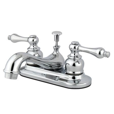 Kingston Brass GKB601AL Water Saving Restoration Centerset Lavatory Faucet with Lever Handles, Chrome Bathroom Faucet Kingston Brass 