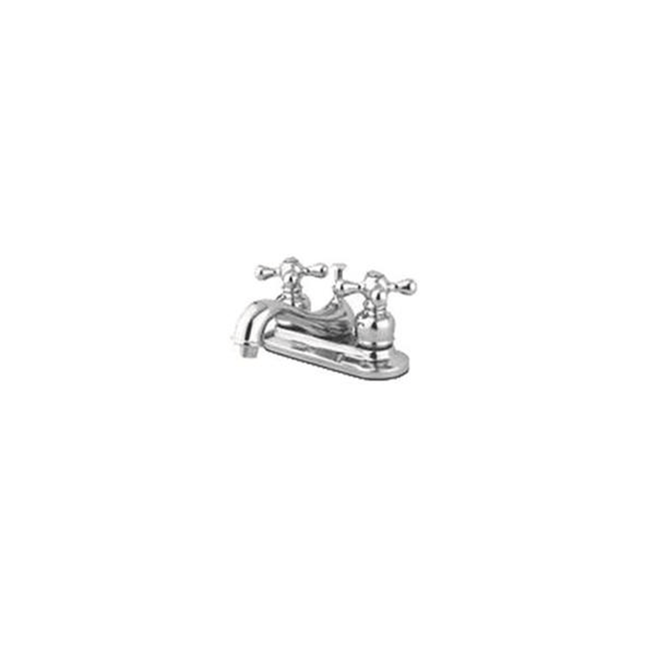 Kingston Brass Restoration Centerset Lavatory Faucet with Cross Handles, Chrome Bathroom Faucet Kingston Brass 