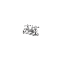 Thumbnail for Kingston Brass Restoration Centerset Lavatory Faucet with Cross Handles, Chrome Bathroom Faucet Kingston Brass 
