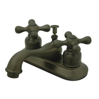 Thumbnail for Kingston Brass GKB605AX Water Saving Water Saving Restoration Centerset Lavatory Faucet with Cross Handles, Oil Rubbed Bronze Bathroom Faucet Kingston Brass 