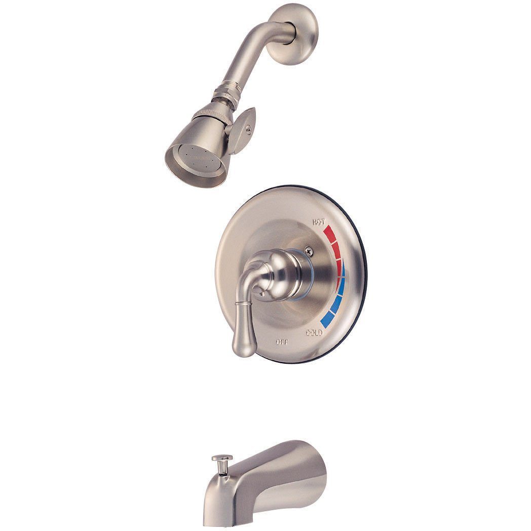 Kingston Brass GKB638T Water Saving Magellan Tub and Shower Trim, Satin Nickel Tub Shower Sets Kingston Brass 