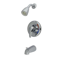 Thumbnail for Kingston Brass Chatham Tub & Shower Faucet with 1.5GPM Shower Head and Single Lever Handle, Chrome Tub Shower Sets Kingston Brass 