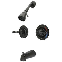 Thumbnail for Kingston Brass GKB665AL Water Saving Vintage Tub & Shower Faucet with Pressure Balanced Valve, Oil Rubbed Bronze Tub Shower Sets Kingston Brass 