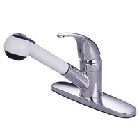 Thumbnail for Kingston Brass GKB6701LL Water Saving Legacy Pull-out Kitchen Faucet, Chrome Kitchen Faucet Kingston Brass 