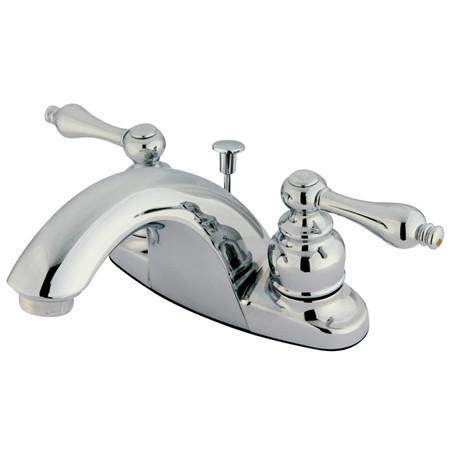 Kingston Brass English Country Centerset Lavatory Faucet, Chrome Bathroom Faucet Kingston Brass 
