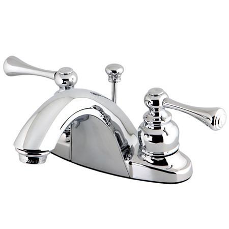Kingston Brass English Country Centerset Lavatory Faucet, Chrome Bathroom Faucet Kingston Brass 