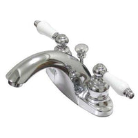 Thumbnail for Kingston Brass English Country Centerset Lavatory Faucet, Chrome Bathroom Faucet Kingston Brass 