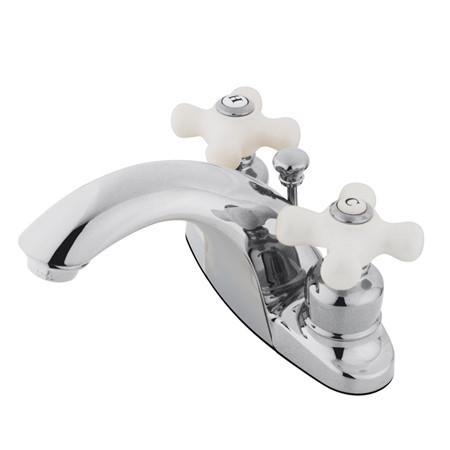 Kingston Brass English Country Centerset Lavatory Faucet, Chrome Bathroom Faucet Kingston Brass 