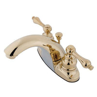 Thumbnail for Kingston Brass English Country Centerset Lavatory Faucet, Polished Brass Bathroom Faucet Kingston Brass 