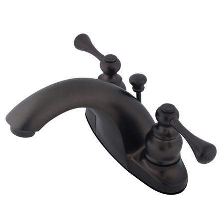 Kingston Brass GKB7645BL English Country Centerset Lavatory Faucet, Oil Rubbed Bronze Bathroom Faucet Kingston Brass 