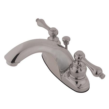 Kingston Brass GKB7648AL English Country Centerset Lavatory Faucet, Satin Nickel Bathroom Faucet Kingston Brass 