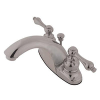 Thumbnail for Kingston Brass GKB7648AL English Country Centerset Lavatory Faucet, Satin Nickel Bathroom Faucet Kingston Brass 