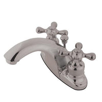 Thumbnail for Kingston Brass English Country Centerset Lavatory Faucet, Satin Nickel Bathroom Faucet Kingston Brass 