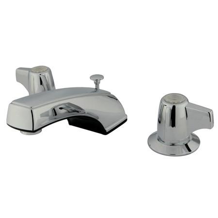 Kingston Brass GKB920B Water Saving Americana Widespread Lavatory Faucet with Brass Pop-Up, Chrome Bathroom Faucet Kingston Brass 